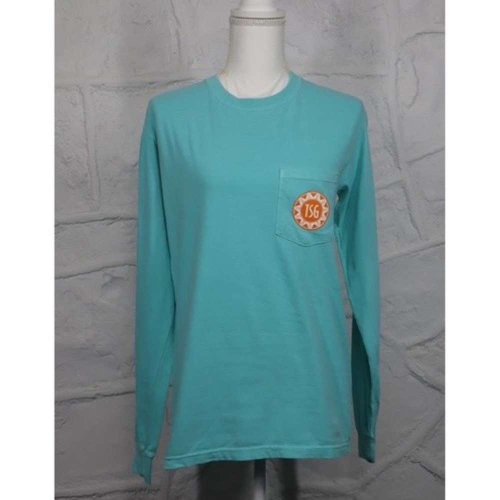 The Southern Gentleman Aqua Pocket Long Sleeve - Size S